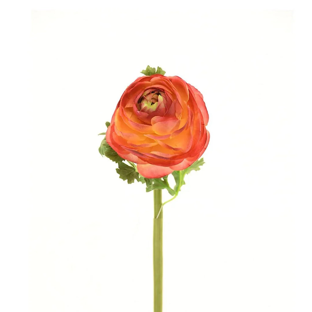 24" Faux Red Ranunculus