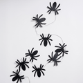 Black Metal Spider Garland