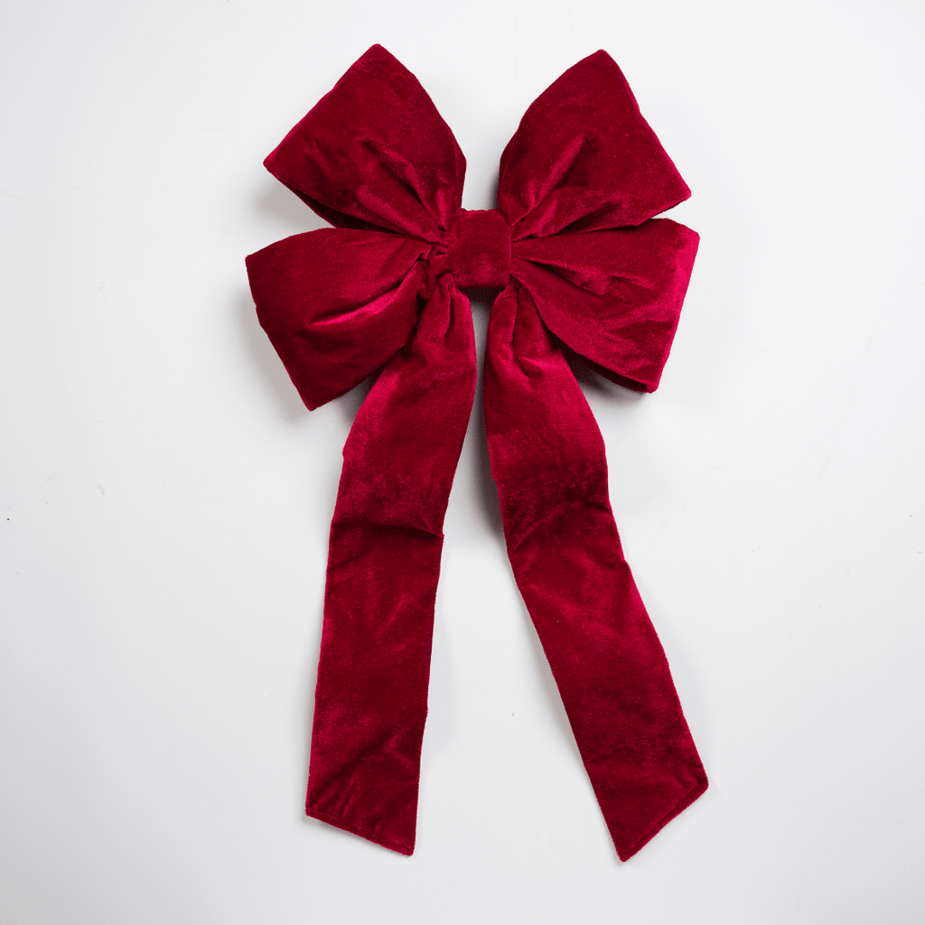 Burgundy Oversized Outdoor Bow