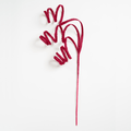 Burgundy Twirl Ribbon Festive Pick