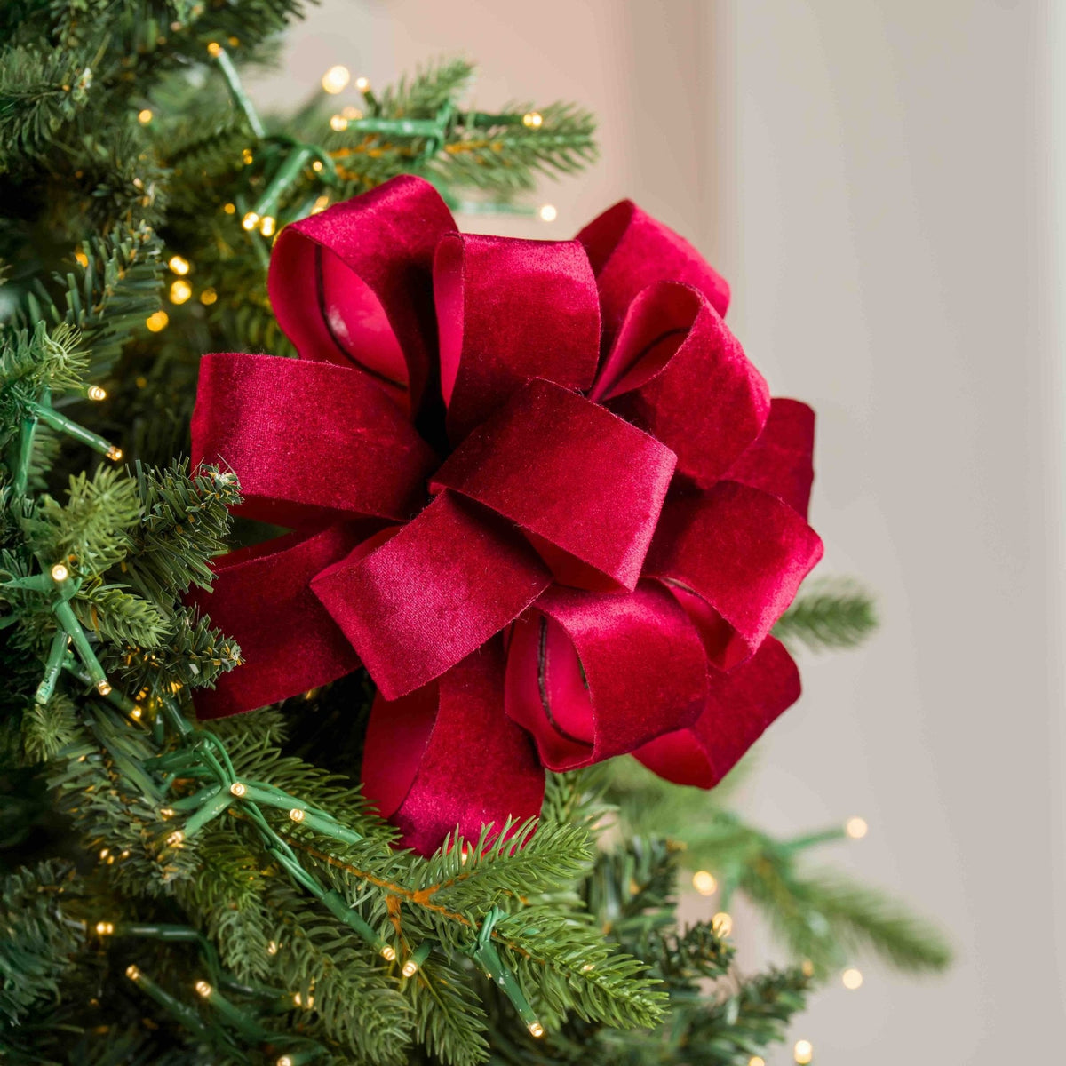 Burgundy Velvet Decorative Pick