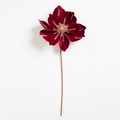 Burgundy Velvet Magnolia Flower Pick