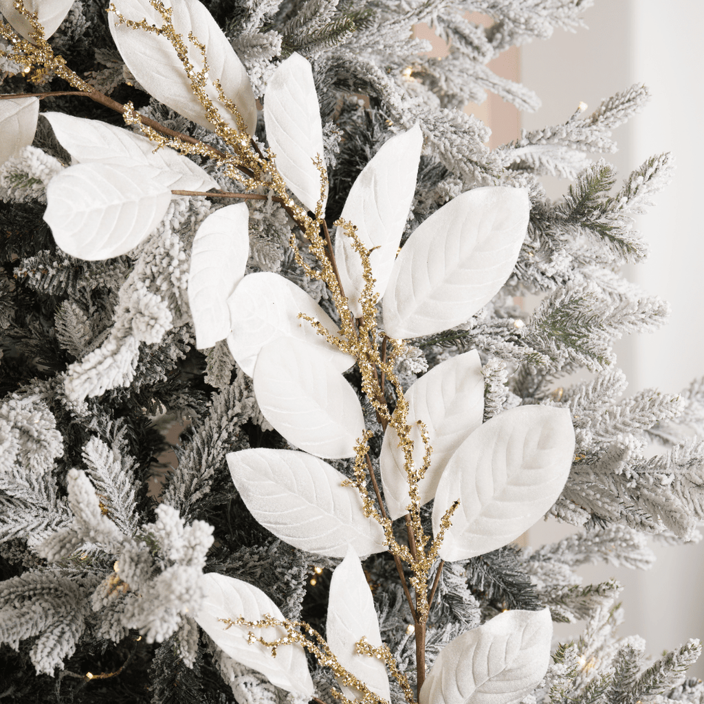 Cream Velvet Leaf Garland