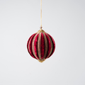 Crystal Lace Velvet Pumpkin Ornament