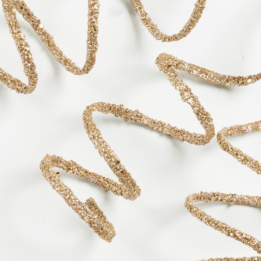Dainty Twirl Pick in Champagne Glitter