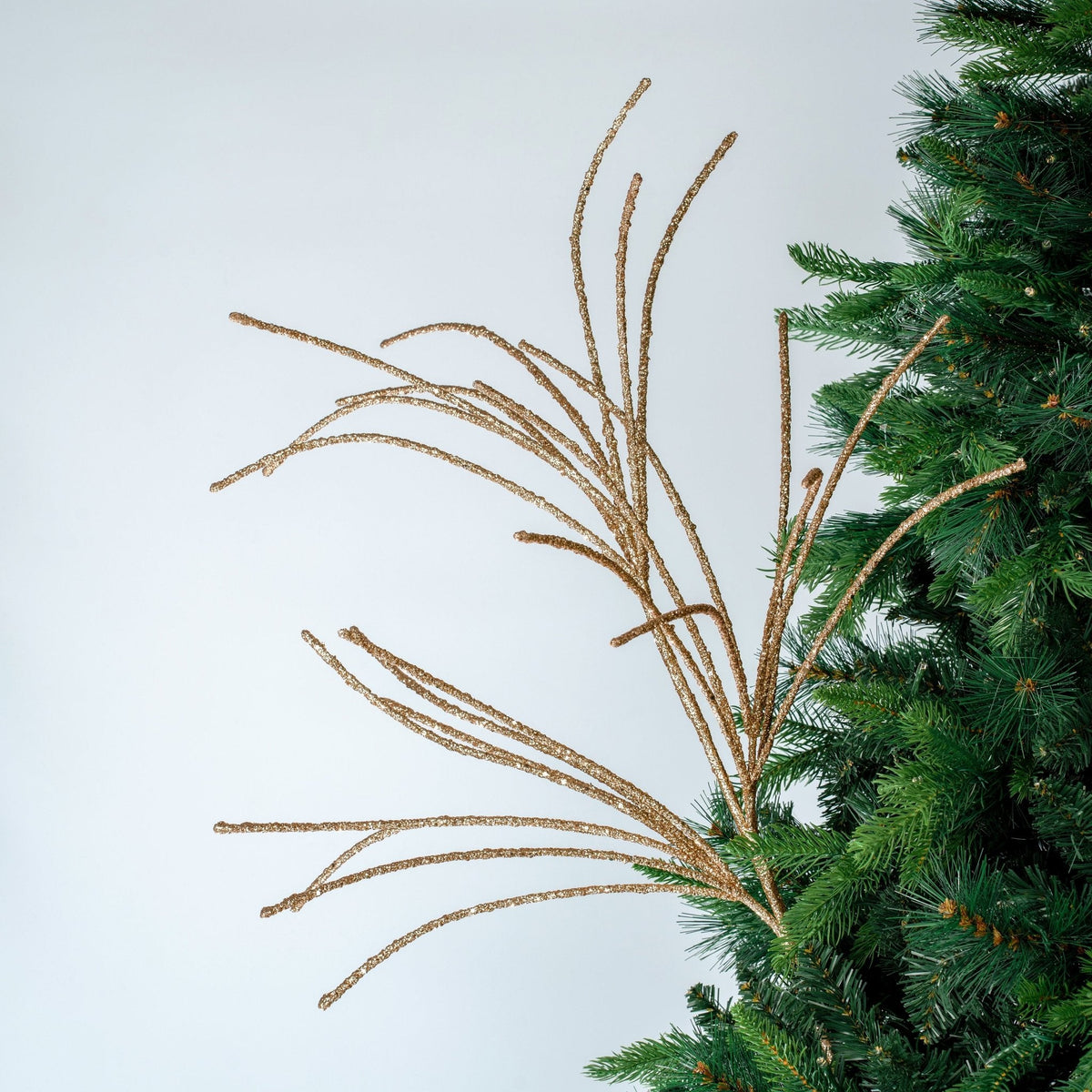 Glitter Tri-Branch Foliage Pick