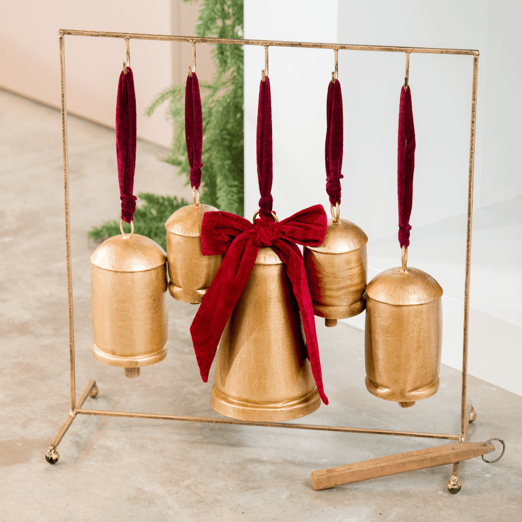Gold Burnt Metal Dinner Bell (Tabletop)