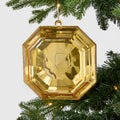 Gold Crystal Square Jewel Ornament