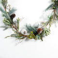 Green Natural Garland with Pine & Succulents - 6ft