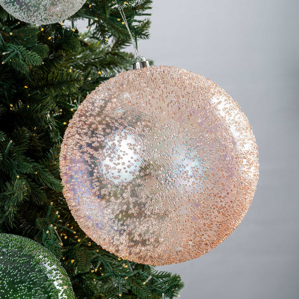 Iridescent Textured Ball Ornament - 12”