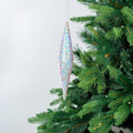 Irisdescent Finial Ornament with Iridescent Sequins