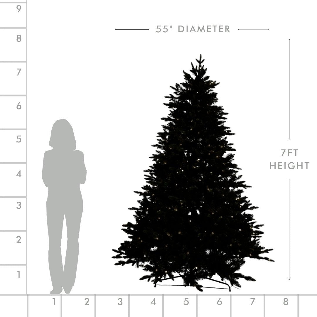 Joy By 7' Mixed Foliage Christmas Tree with 500 Warm White LED Lights