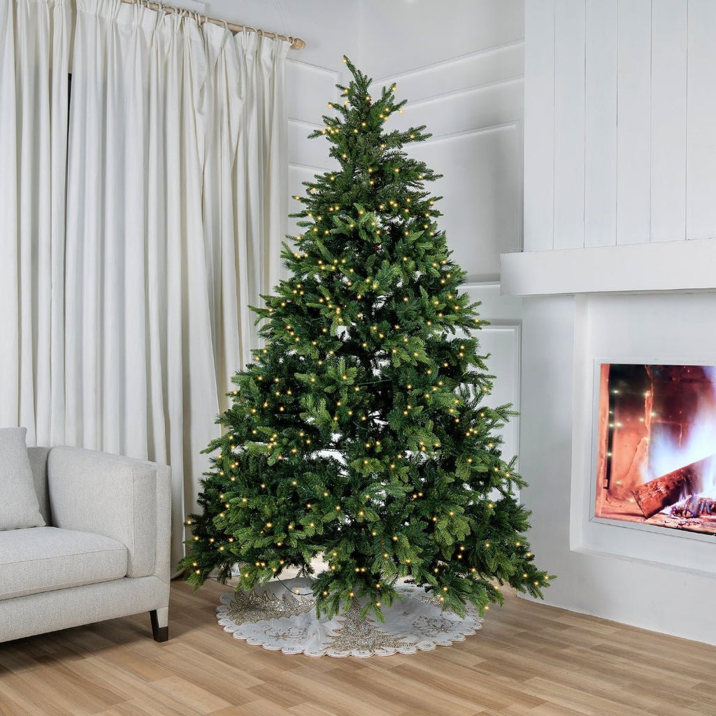 Joy By 7' Mixed Foliage Christmas Tree with 500 Warm White LED Lights