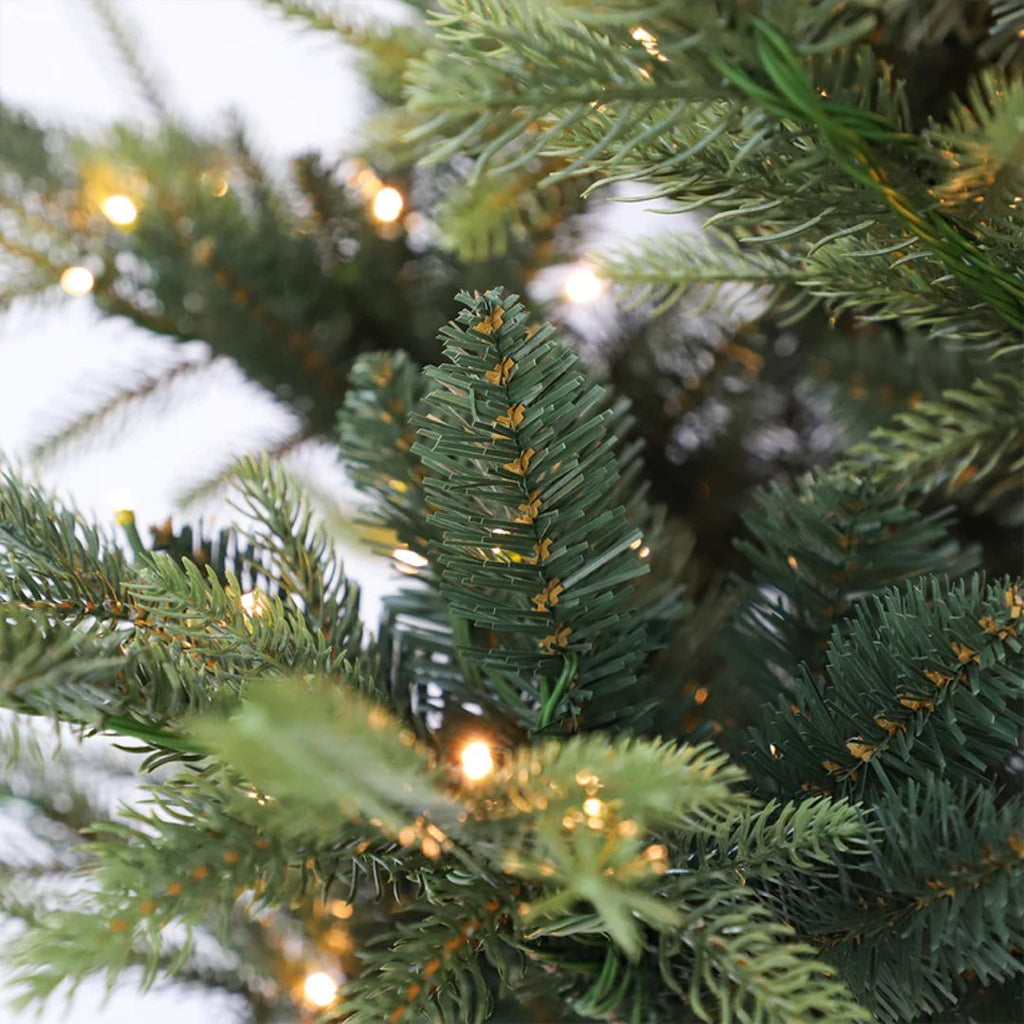 Joy By 8' Artificial Spruce Christmas Tree with 750 Warm White LED Lights