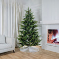Joy By 8' Artificial Spruce Christmas Tree with 750 Warm White LED Lights