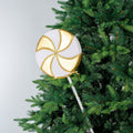 Large Gold & White Classic Lollipop Ornament