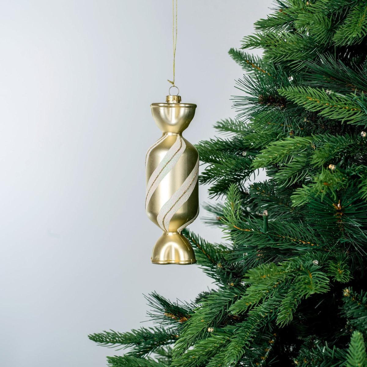 Matte Champagne 7" Toffee Ornament