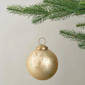 Mercury Glass Gold Ball Ornament