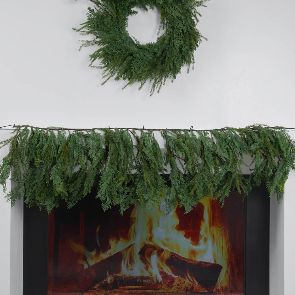 Mixed Cypress Leaves Garland
