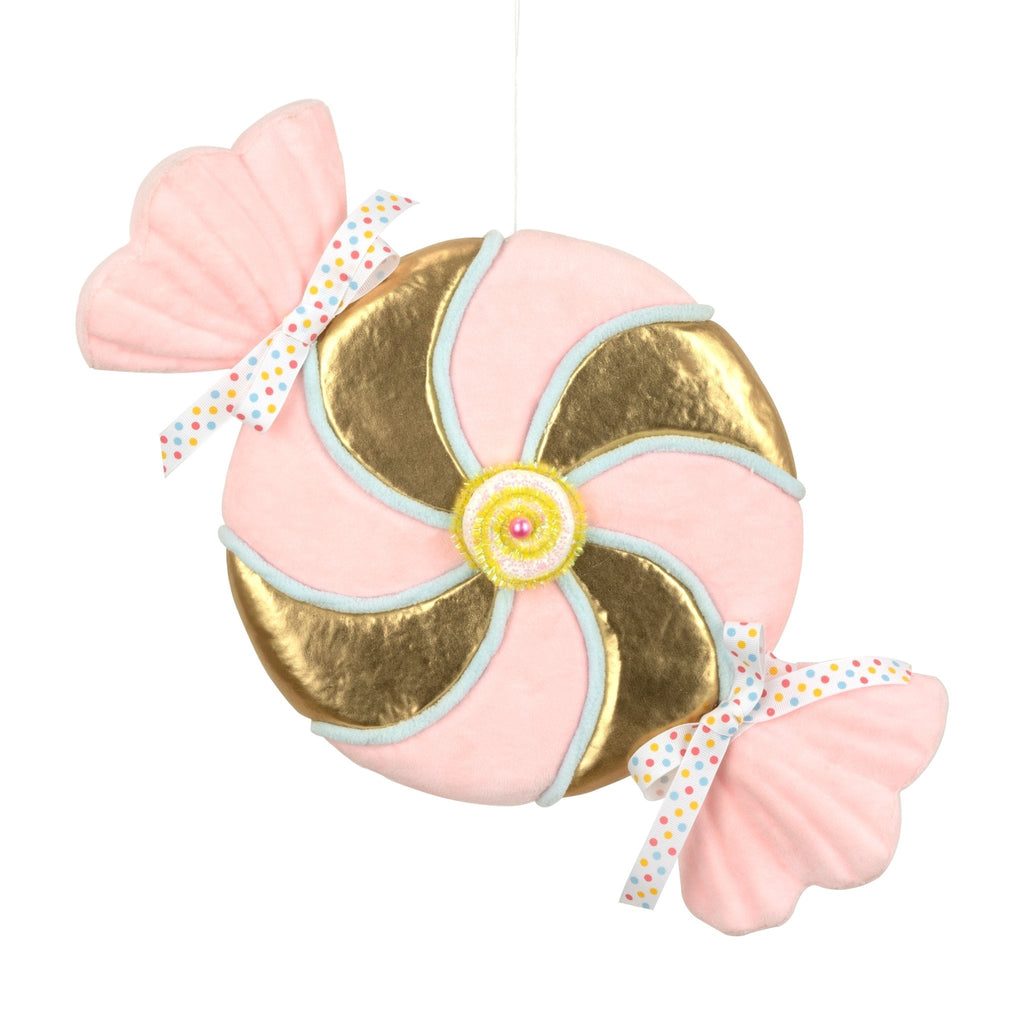 Pastel Pink & Gold Candy Ornament
