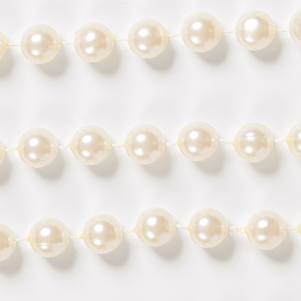 Pearl Beige Bead Garland 15 ft