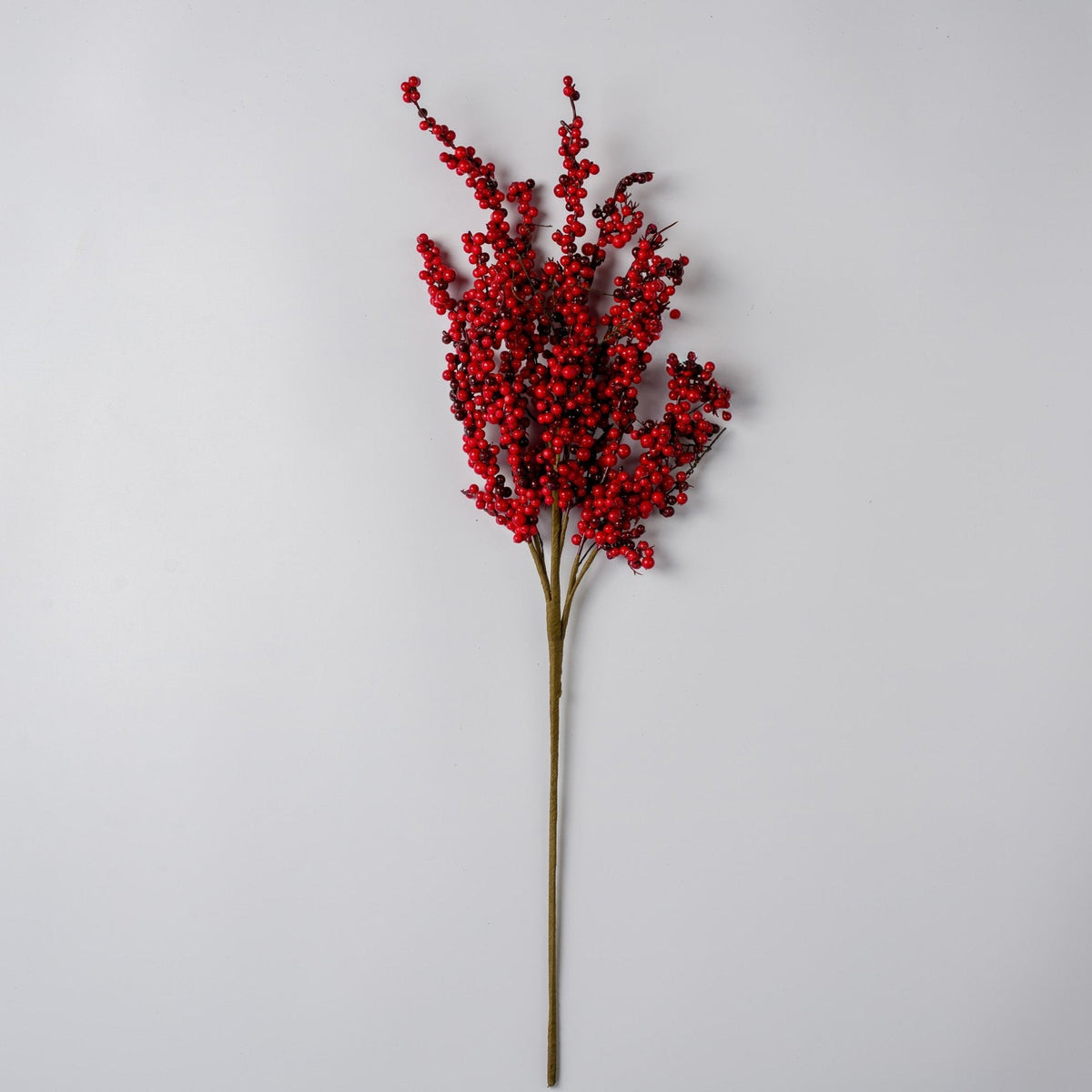 Red Real Touch Mini Berry Stem Pick 28"