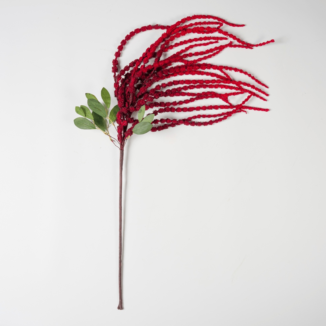 Red Real Touch Amaranthus Pick 42"