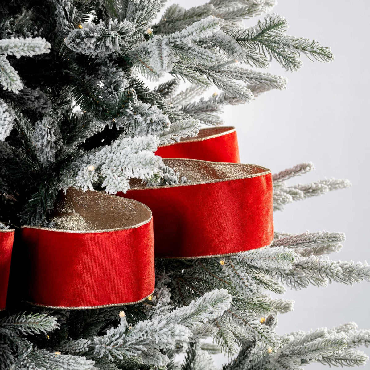 Red Ribbon With Wired Edges