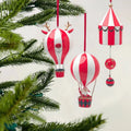 Flying Santa Hot Air Balloon Ornament