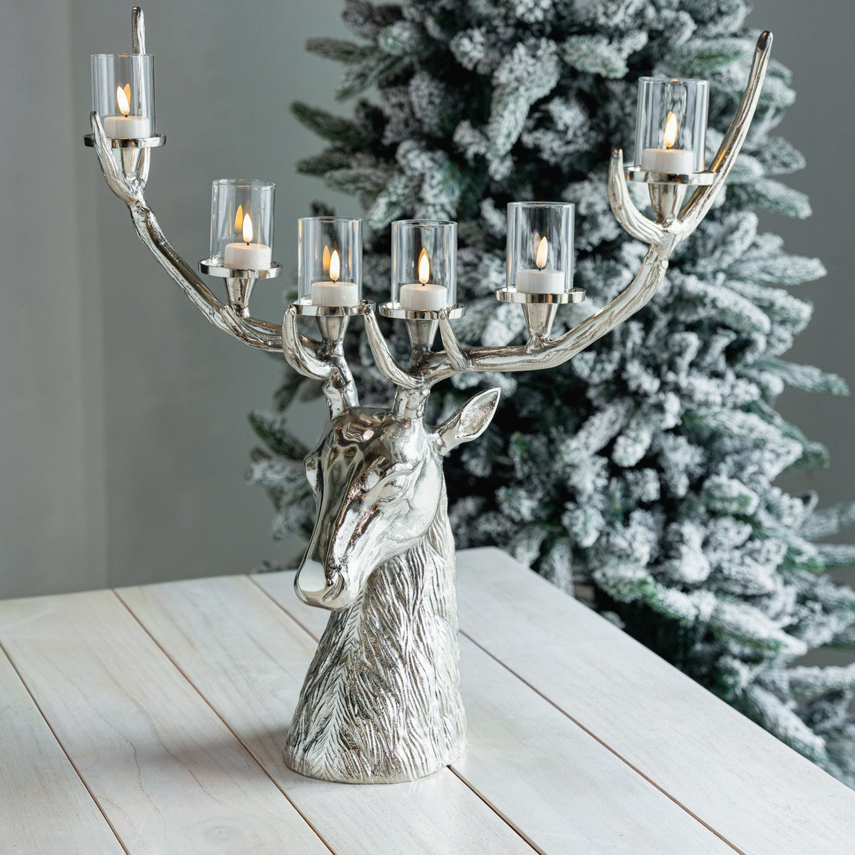 Deer Head Candle Holder - Tabletop