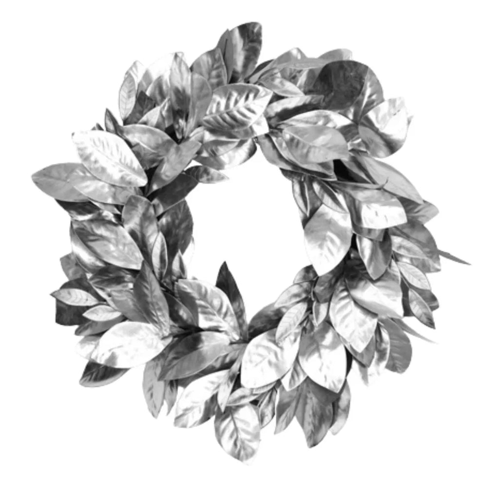 28" Silver Leaf Wreath