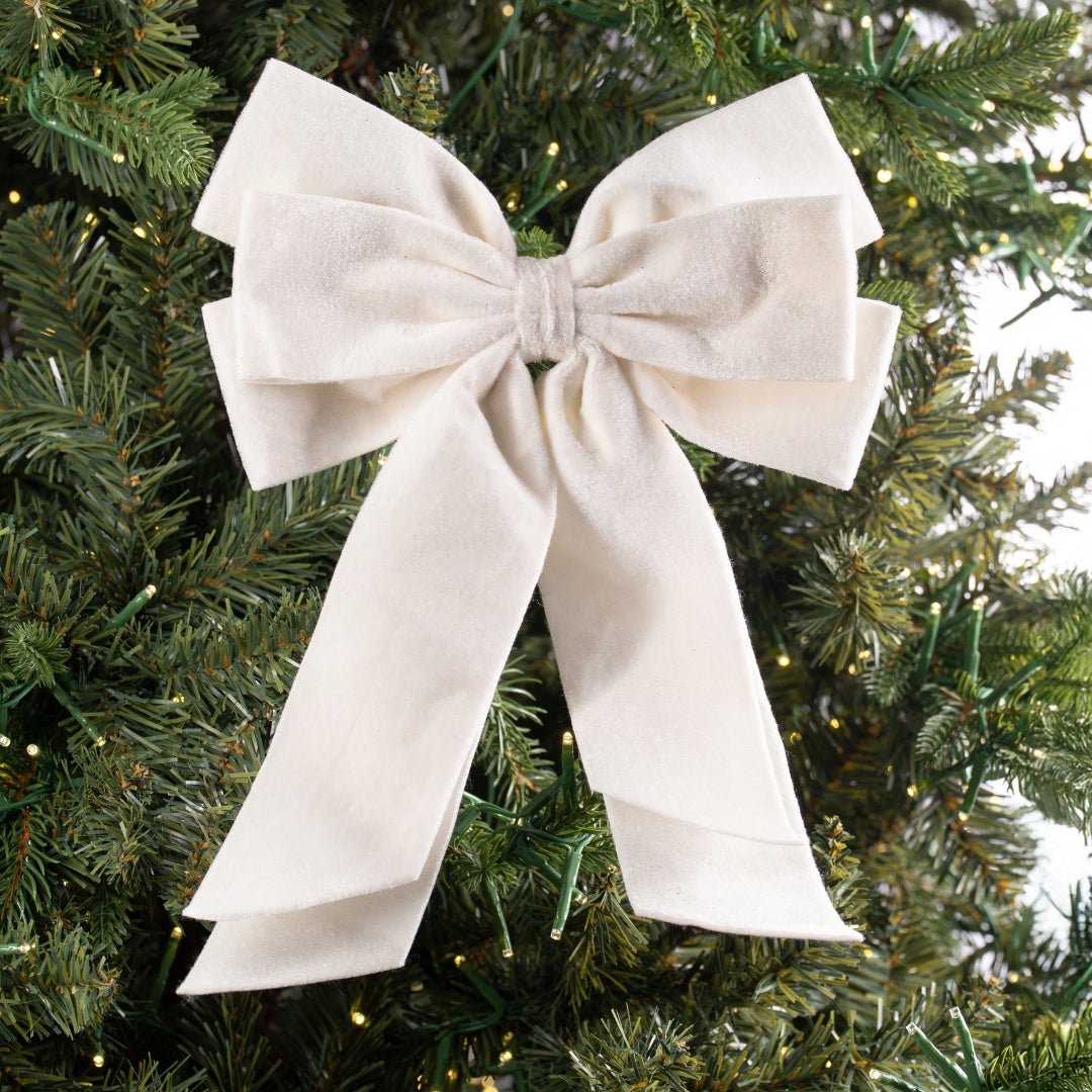 Velvet Clip-On Bow