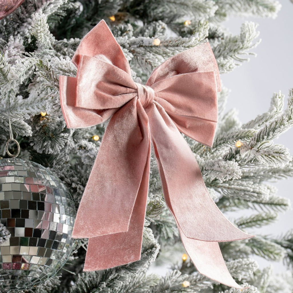 Velvet Clip-On Bow