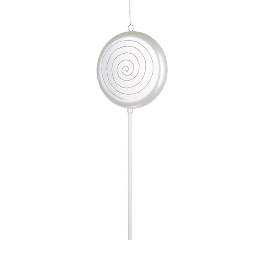 White & Shiny Champagne 24" Lollipop Ornament