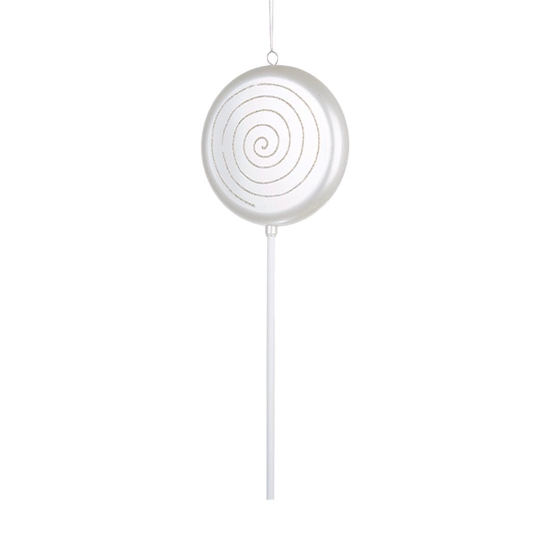 White & Shiny Champagne 24" Lollipop Ornament