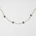 White Silver Crystal Clear Ornament